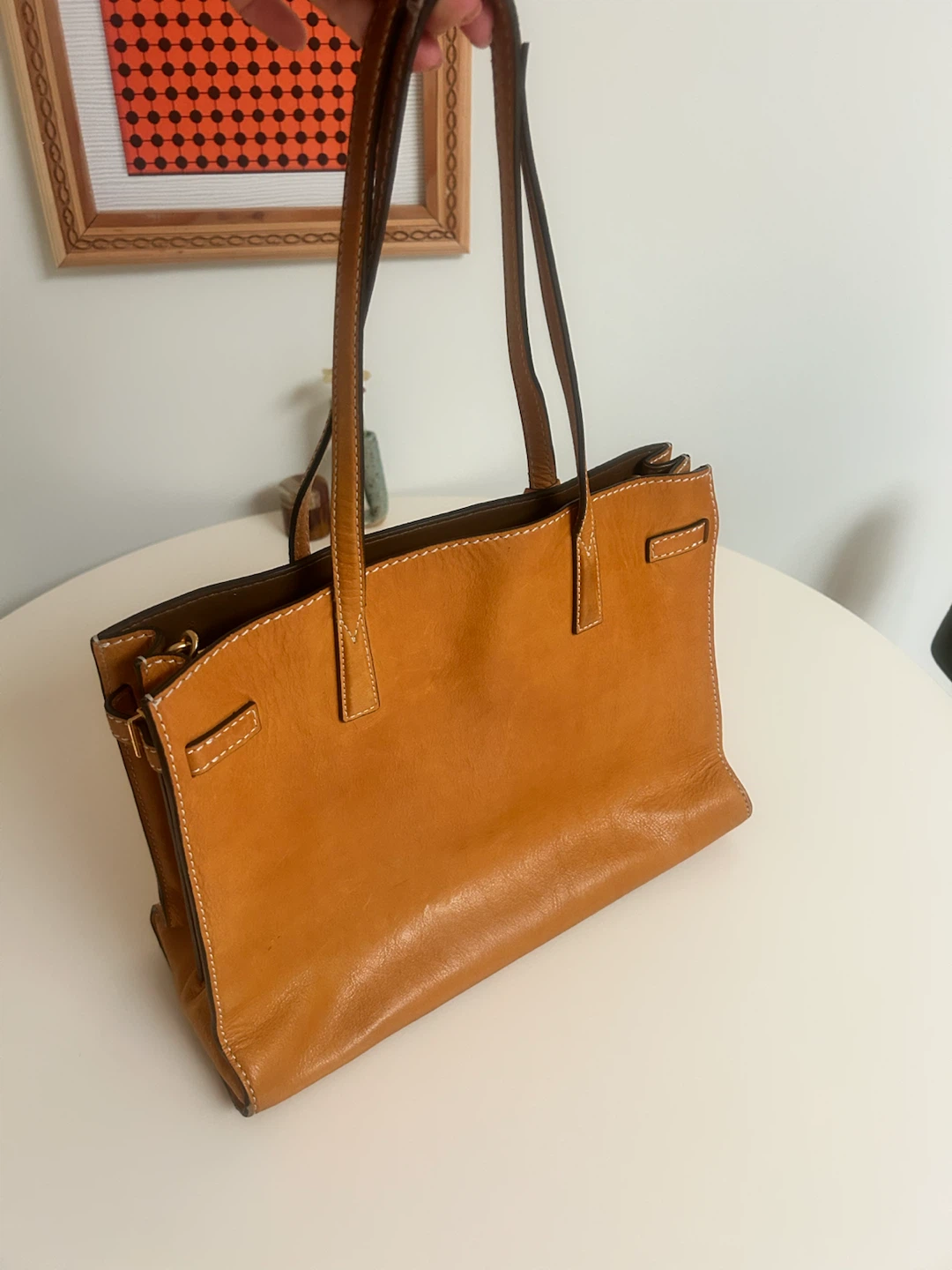 Tory Burch Caramel Leather Tote Bag - photo 3