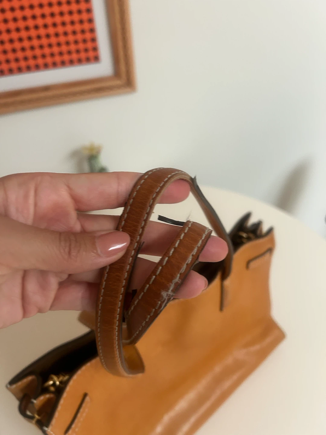 Tory Burch Caramel Leather Tote Bag - photo 4