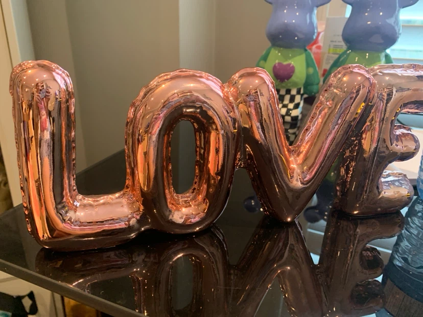 Rose chrome "LOVE" Letter Decor - photo 2