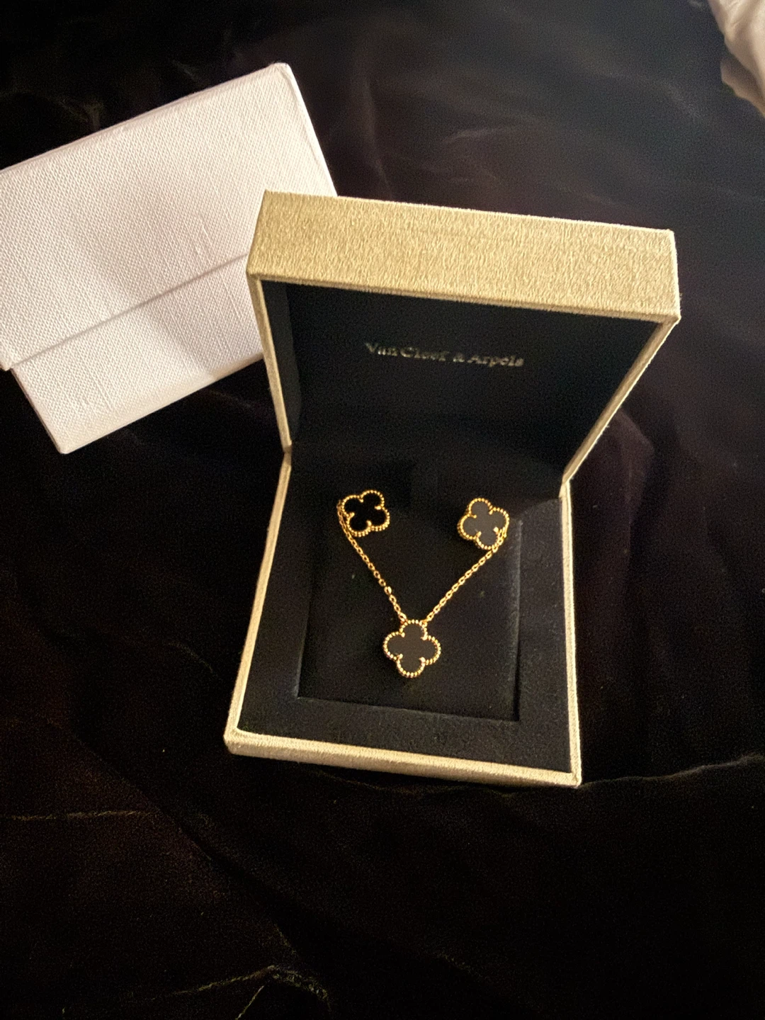 Van Cleef & Arpels Alhambra Necklace & Earrings Set