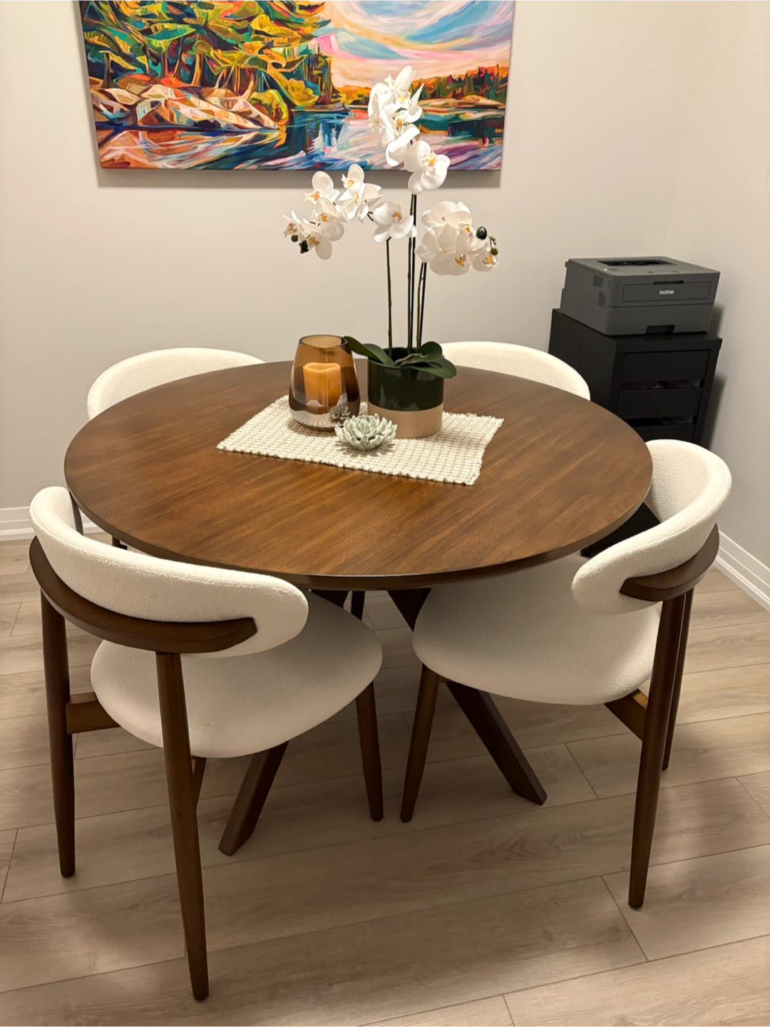 Wood Dining Table and Chairs