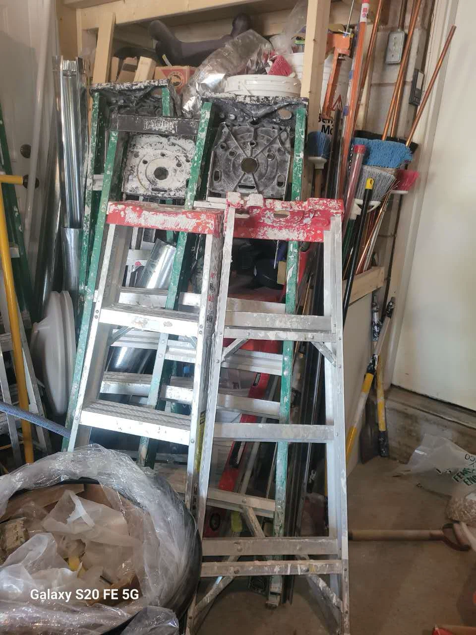Pair of Werner Aluminum Step Ladders