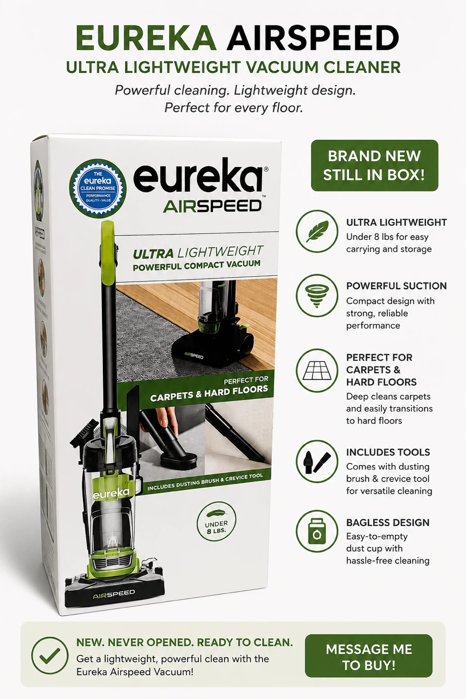 Brand New Eureka Vacuum!! $35 OBO