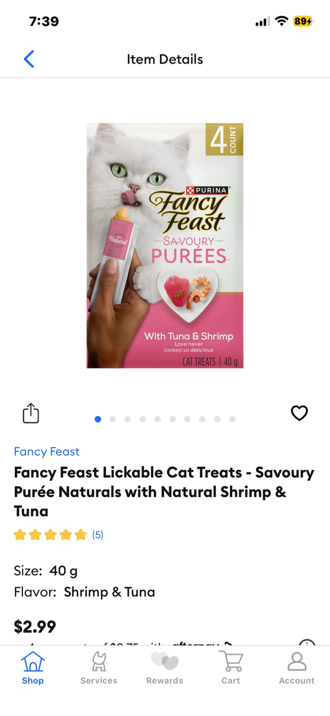 Fancy Feast Lickable Tube Cat Treats Lot-Tuna & Shrimp - photo 3