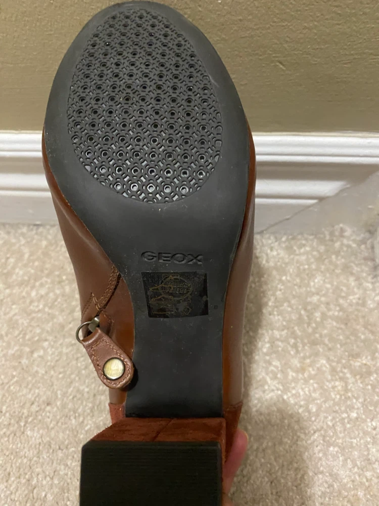 Geox Brown Leather Ankle Boots Size 37 - photo 4