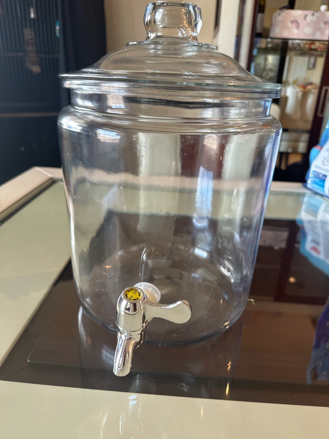 Glass Beverage Dispenser with Spigot
