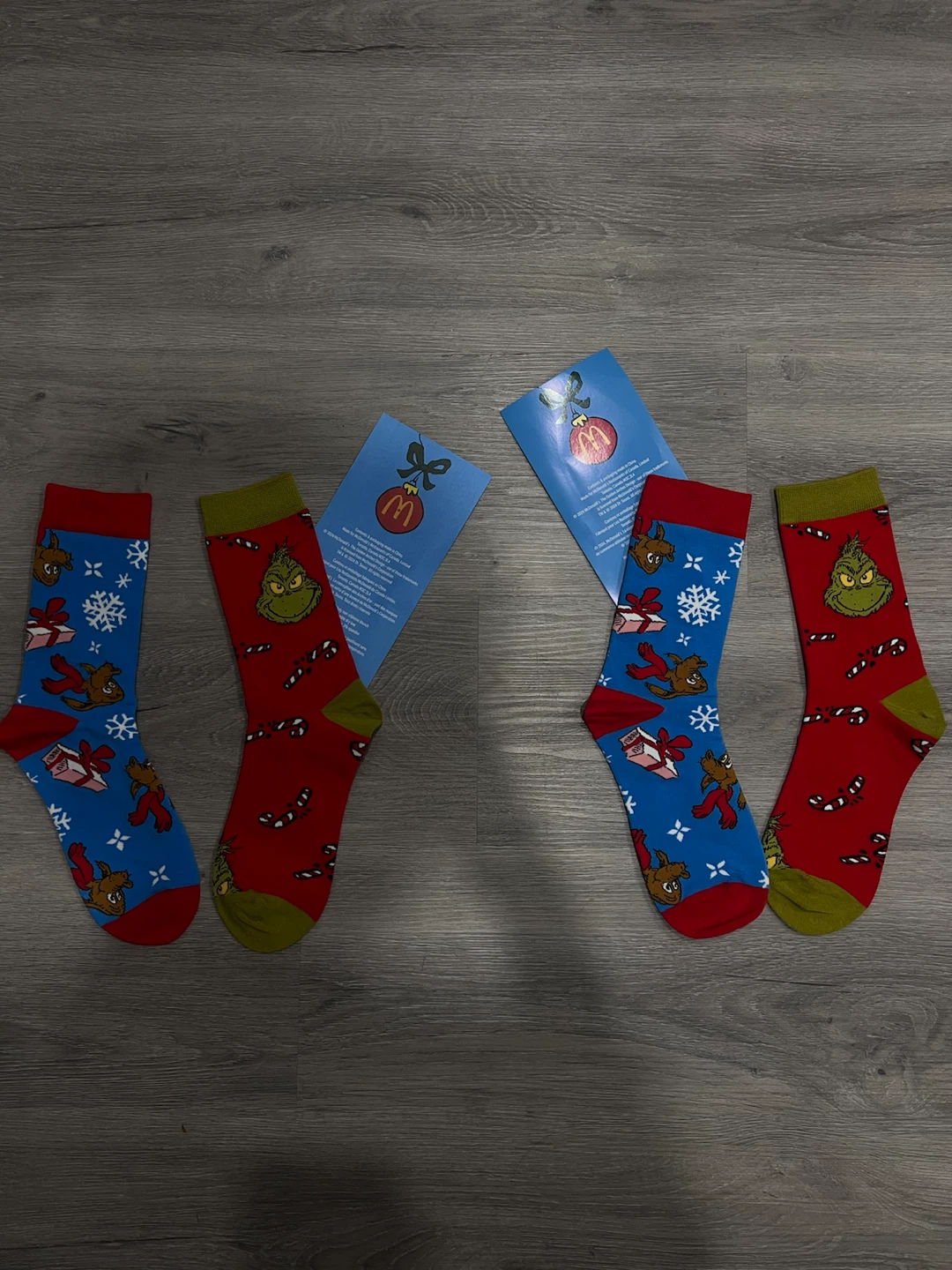 McDonald's Grinch Holiday Socks (2 Pairs)
