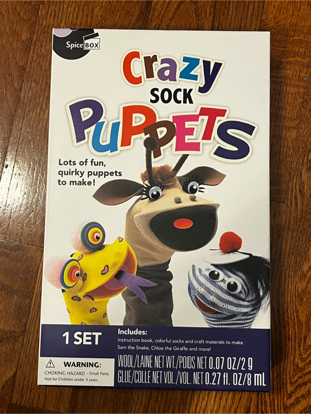 Spice Box Crazy Sock Puppets Craft Kit