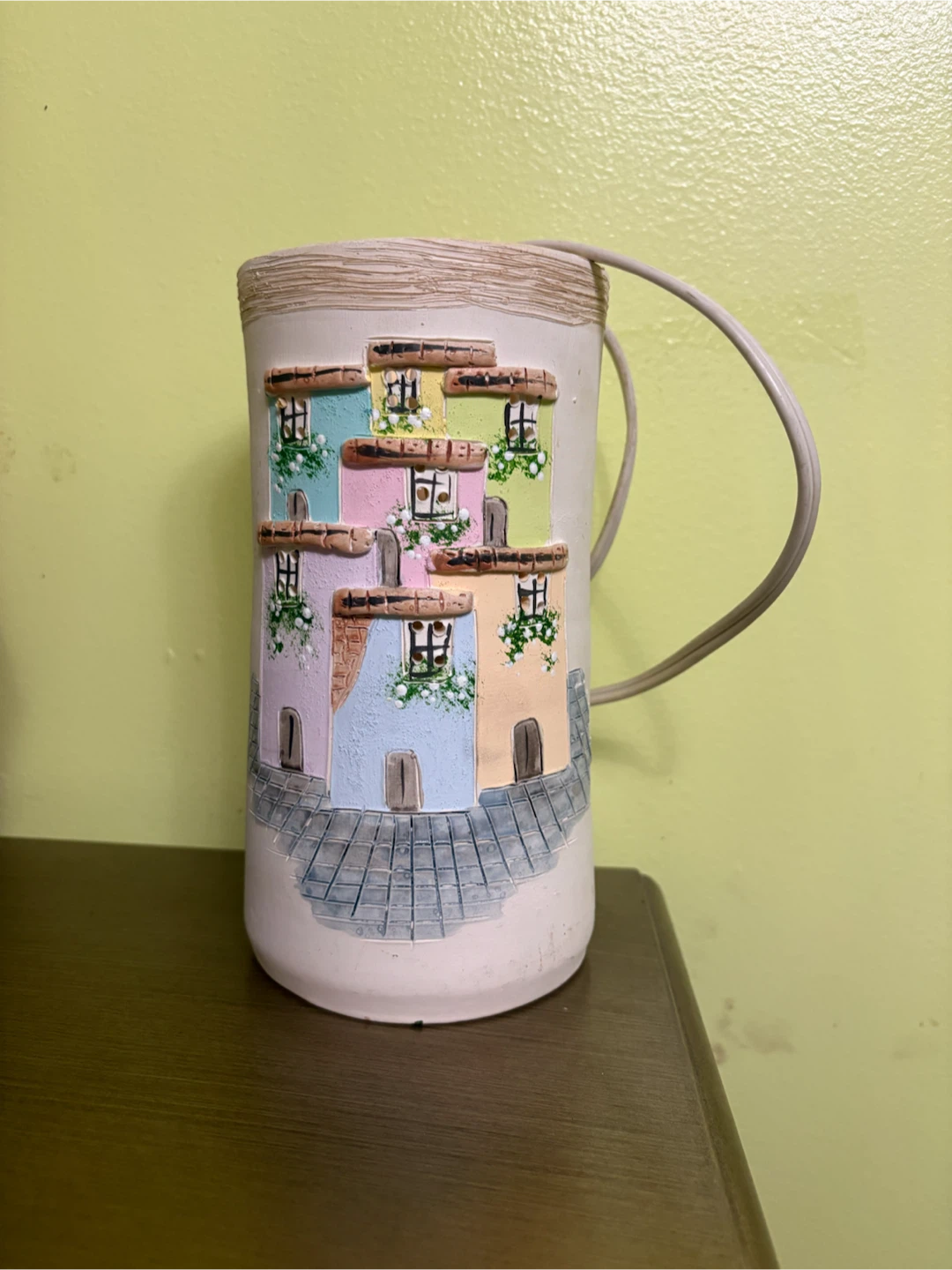 Decorative Ceramic Lamp/Warmer - Italian Village Design