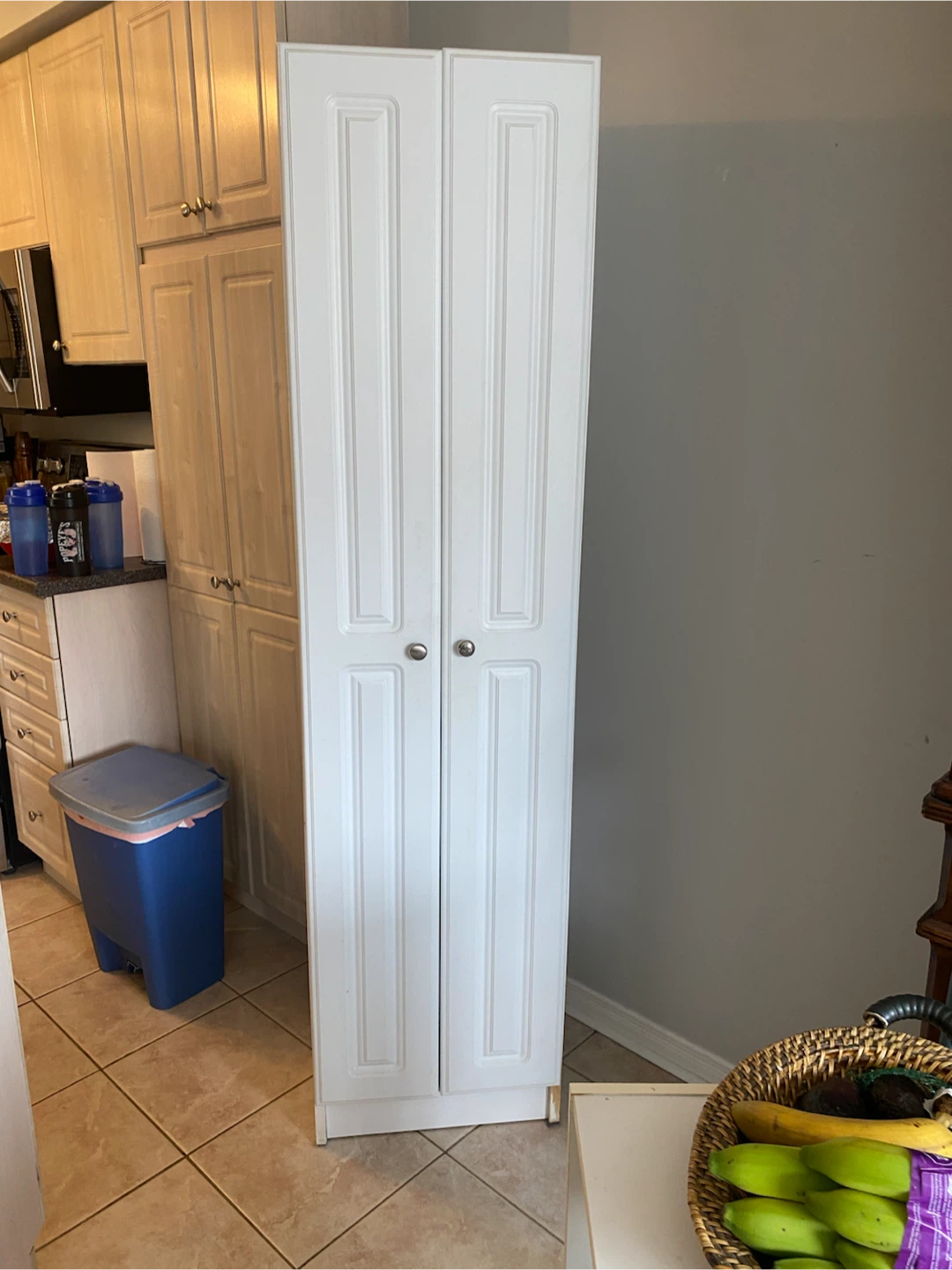 White Storage Cabinet - photo 2