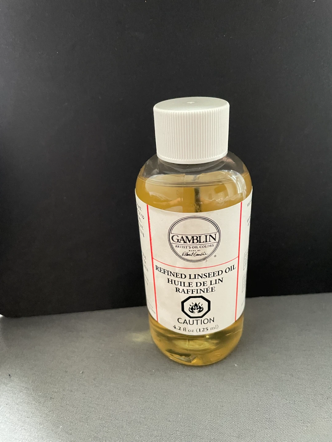 Gamblin Refined Linseed Oil 4.2 oz - photo 2