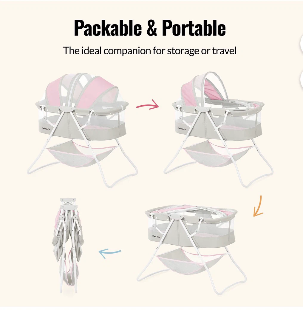 Dream On Me Karley Portable Bassinet - photo 3