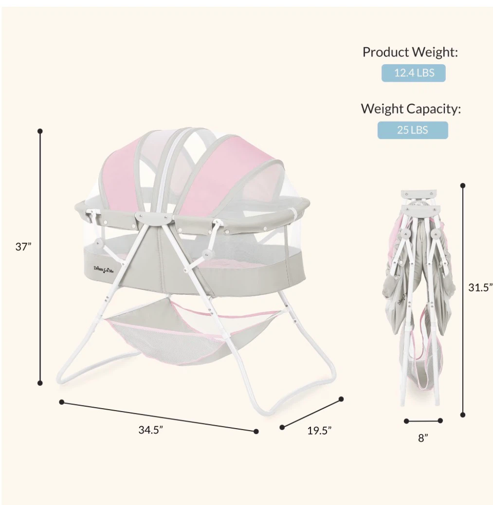 Dream On Me Karley Portable Bassinet - photo 4