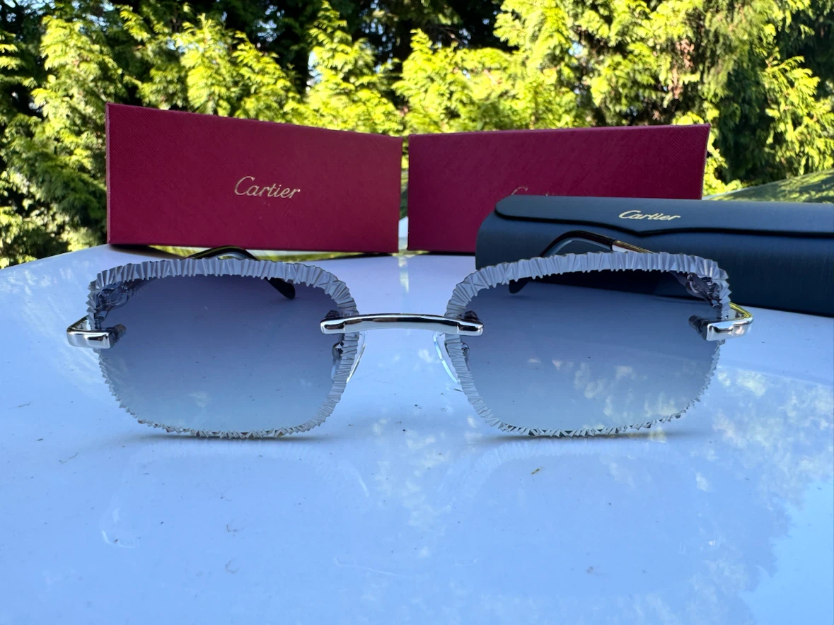 Cartier Rimless Sunglasses with Case and Box
