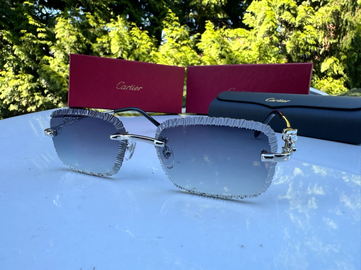 Cartier Rimless Sunglasses with Case and Box - photo 2