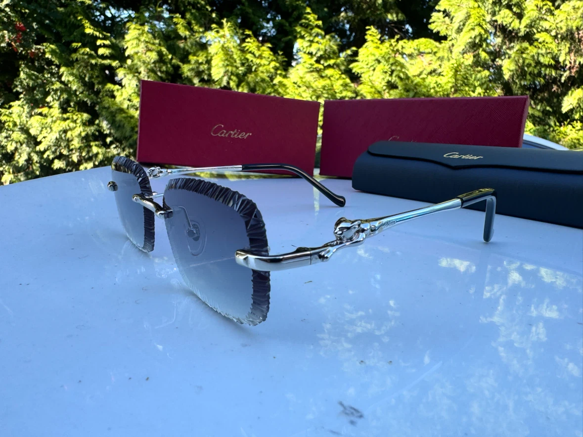 Cartier Rimless Sunglasses with Case and Box - photo 3