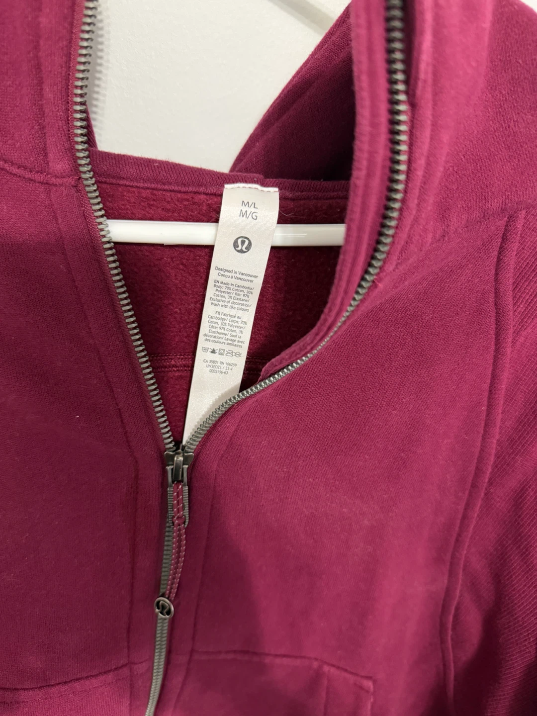 Lululemon Full Zip Hoodie M - photo 3