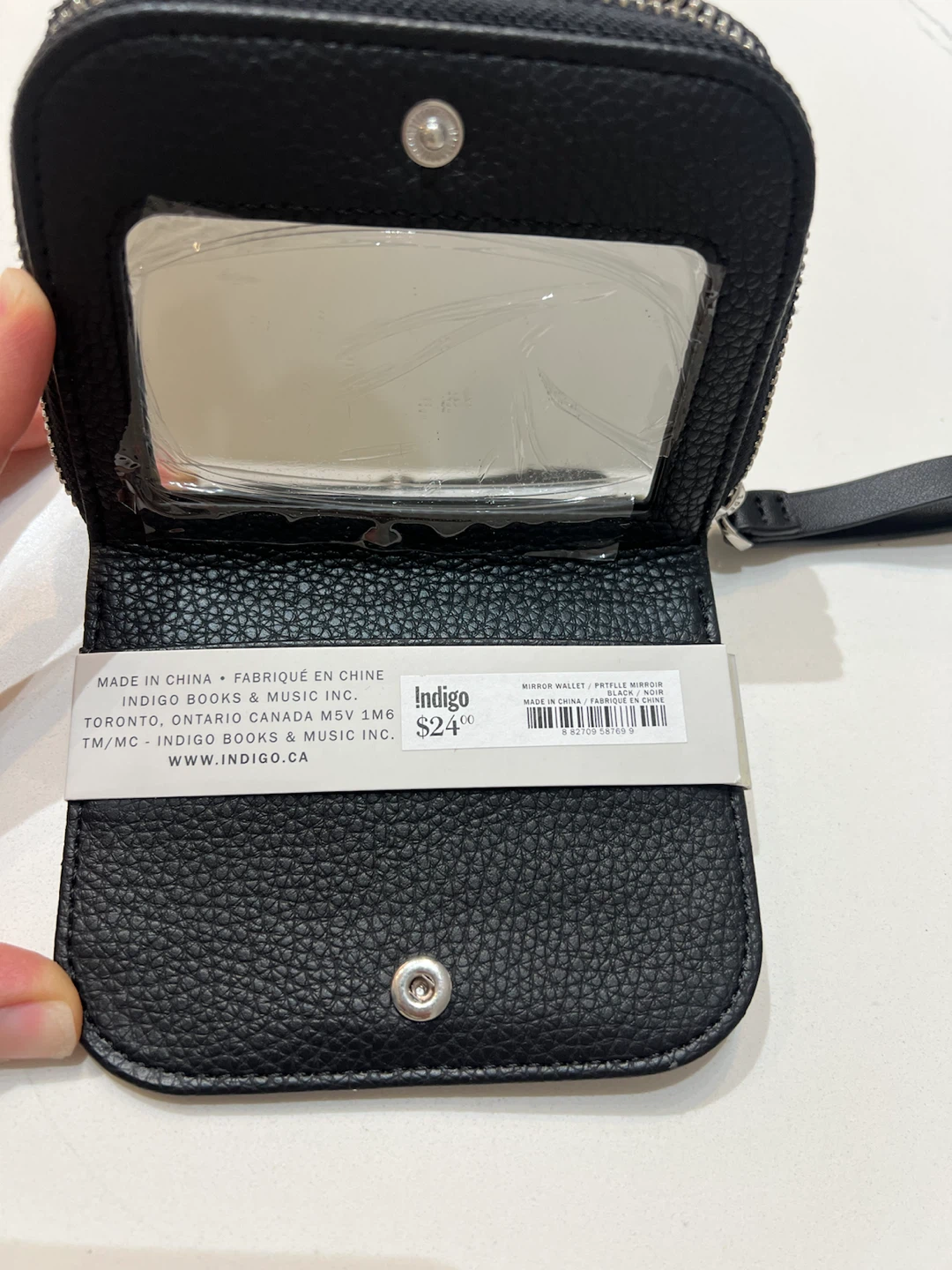 Love & Lore Coin Purse with Mirror - Black - photo 4