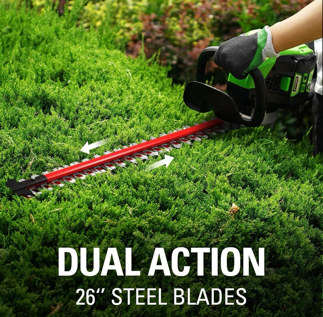 GreenWorks Pro 80V Hedge Trimmer, Battery Not Included, GHT80320 - photo 2