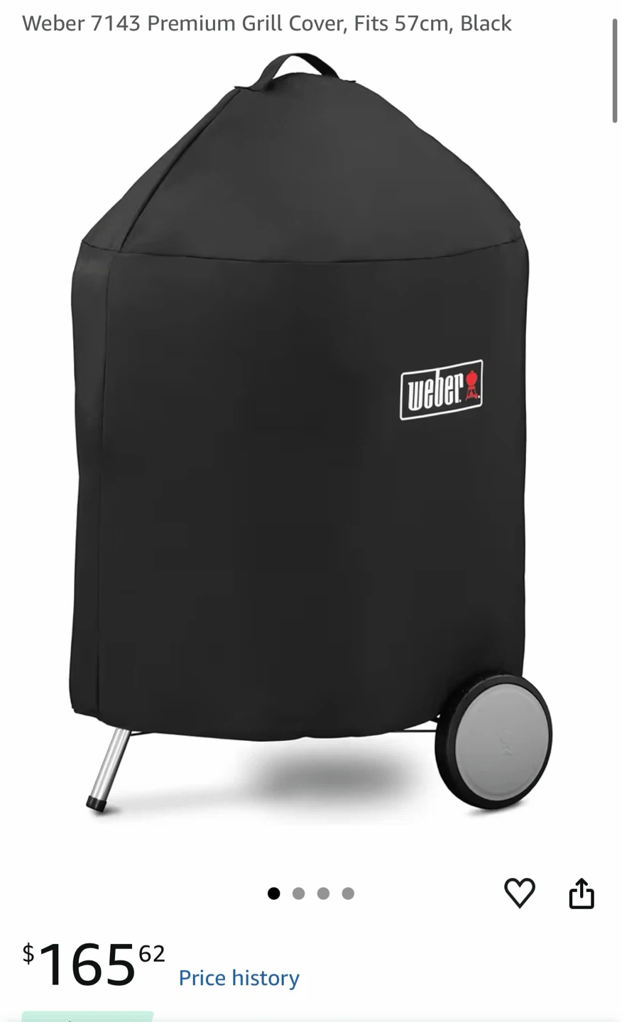 Weber 7143 Premium Grill Cover, Fits 57cm