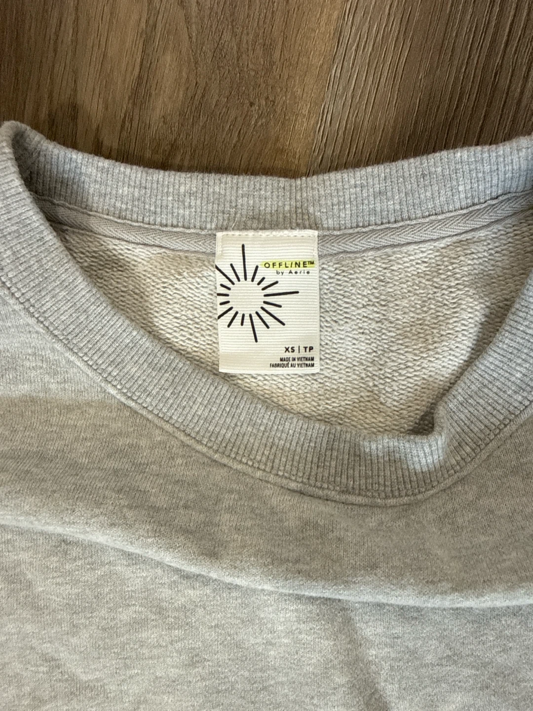Aerie OFFLINE Gray Sweatshirt size XS - photo 2