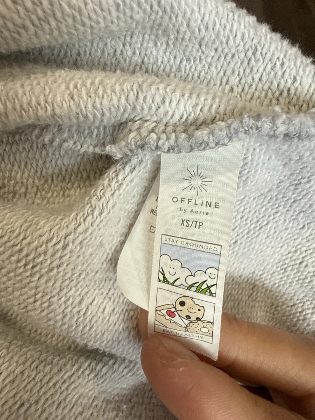 Aerie OFFLINE Gray Sweatshirt size XS - photo 4