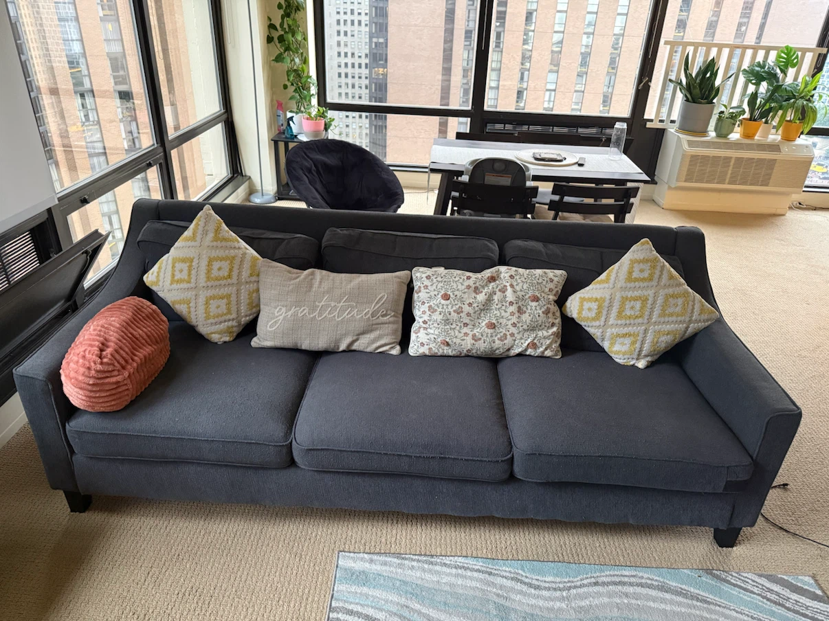 Ikea - Navy Blue Sofa