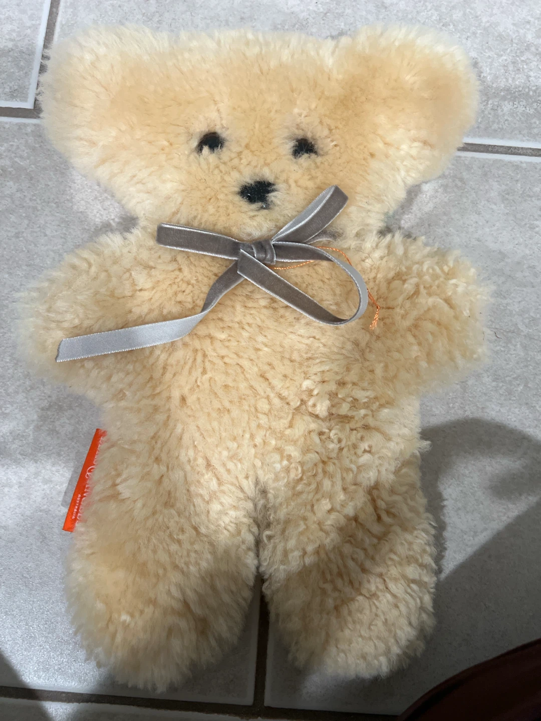 Plush Teddy Bear with Ribbon