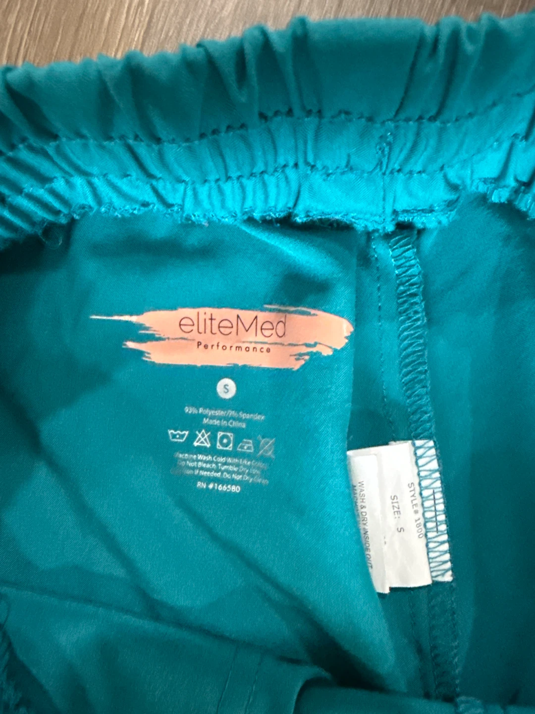 EliteMed Performance Scrub Pants Teal Size S - photo 3