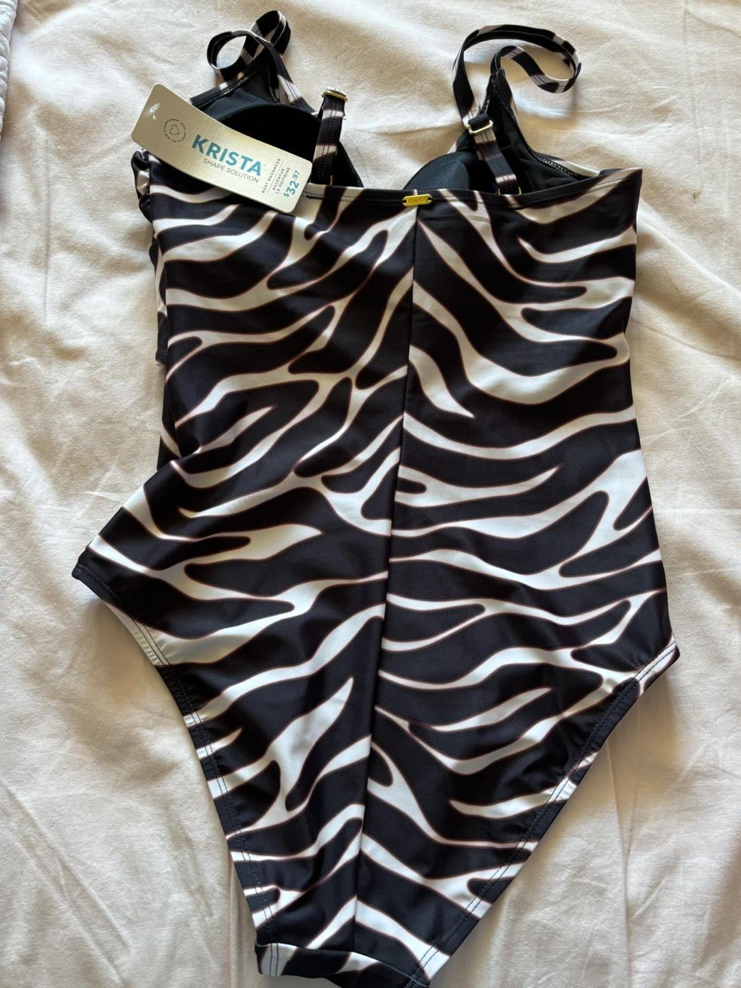 Krista Zebra Print One-Piece Swimsuit - photo 2