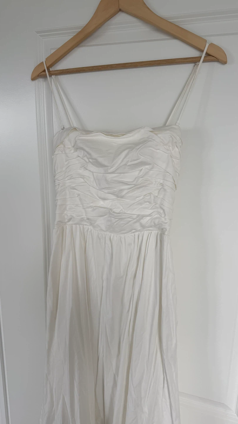 Reformation Lissa Dress - White, Size 8 - photo 2