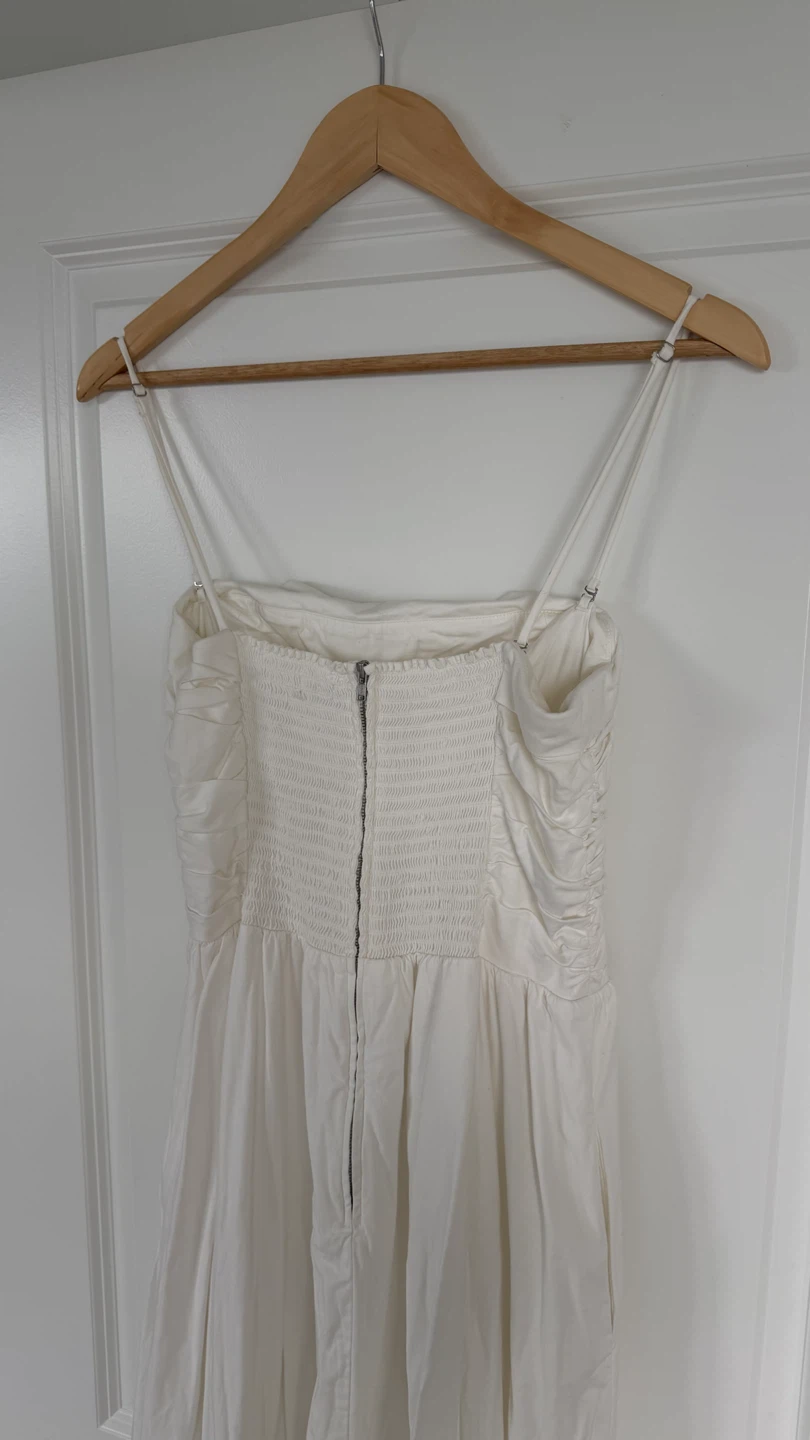 Reformation Lissa Dress - White, Size 8 - photo 3