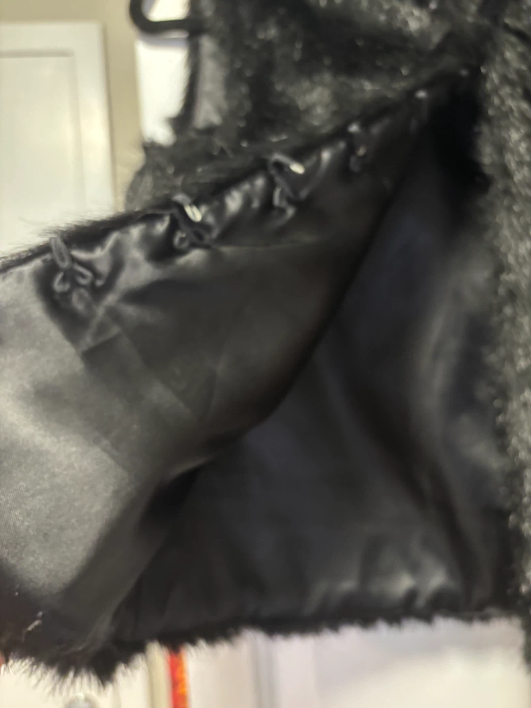 Bisou Bisou Black Faux Fur Vest - Size Medium - photo 4