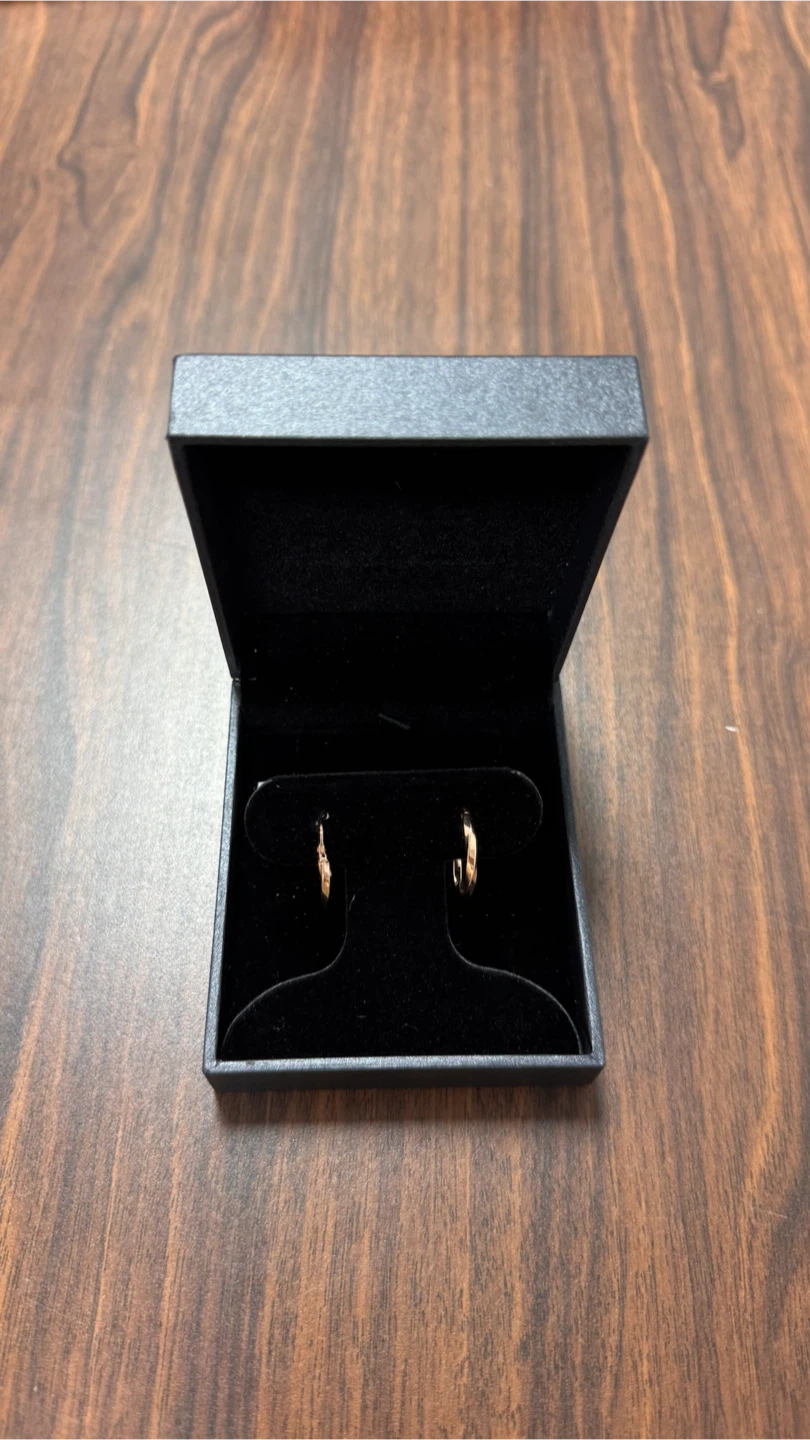 10KT Gold Hoop Earrings Made in Italy