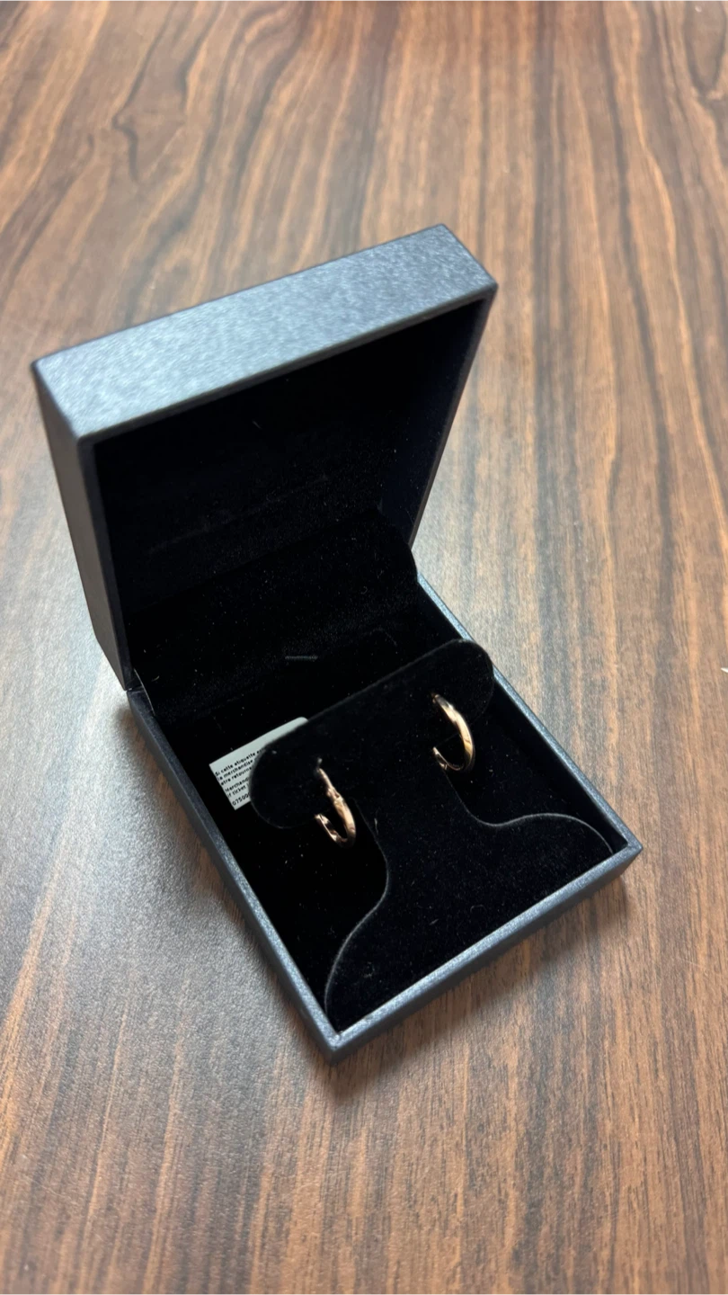 10KT Gold Hoop Earrings Made in Italy - photo 2