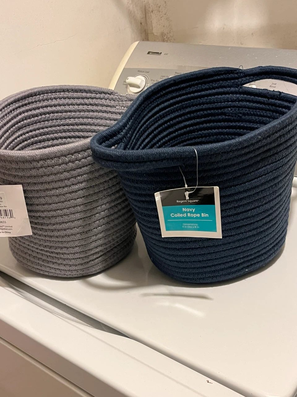Regent Square-Coiled Rope Bins (2 ct)