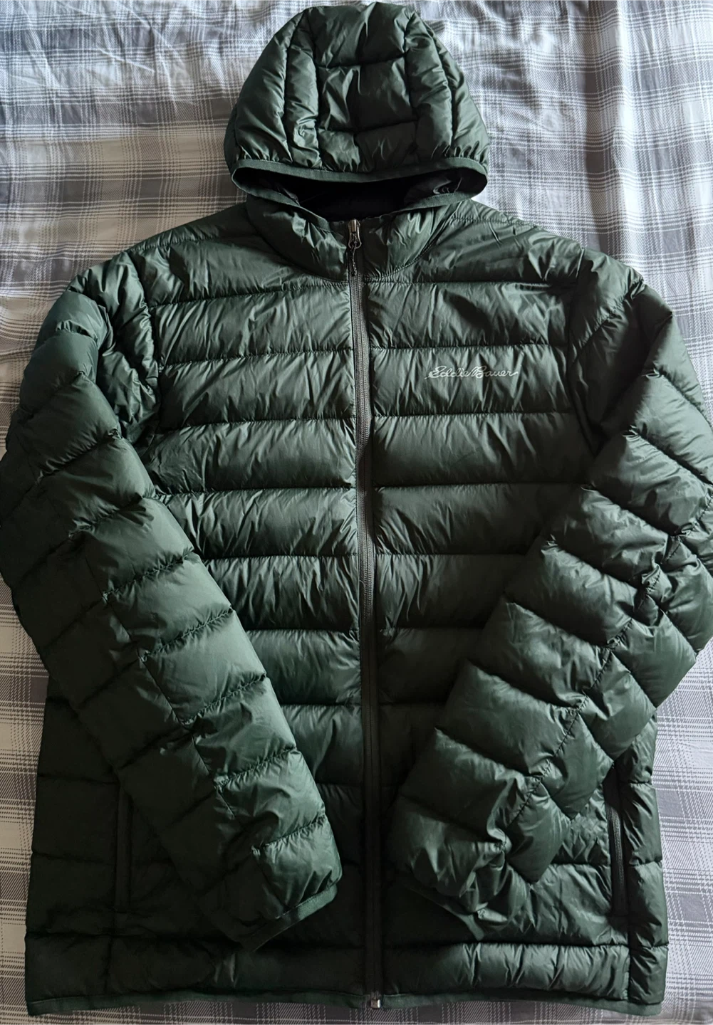 Eddie Bauer Men's Down Jacket - Forest Green - Medium