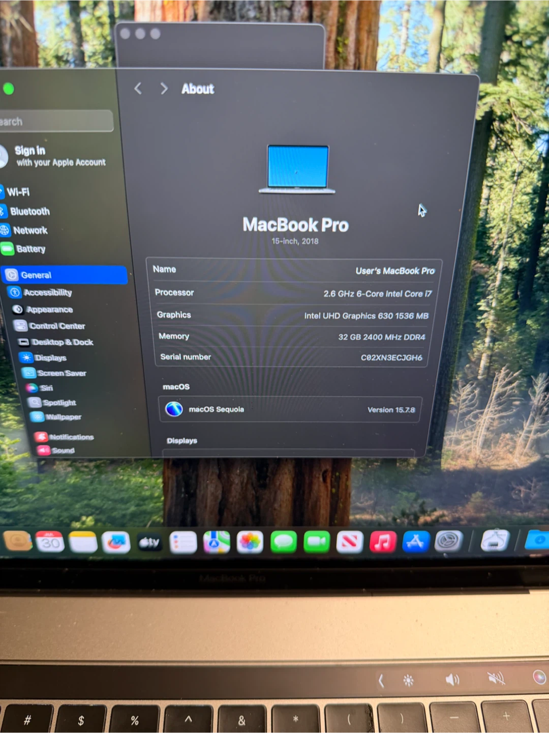 Apple MacBook Pro 15” 2018 i7 32GB 512GB A1990 Space Gray - photo 2