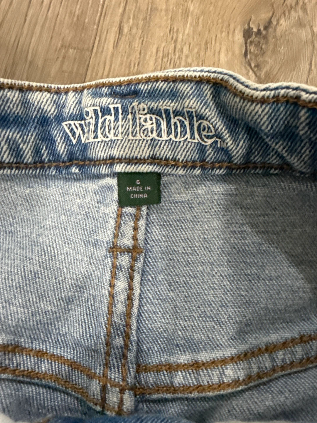 Wild Fable Distressed Denim Bermuda Shorts Size 6 - photo 2