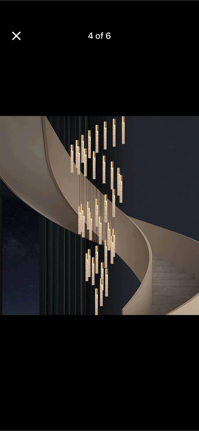 New Modern Multi-Light Chandelier for Staircase - photo 2