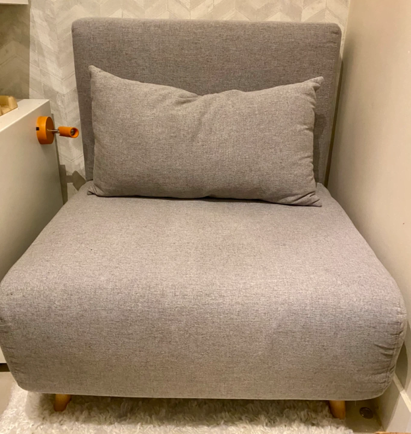 Grey Accent Chair / Bed - photo 2