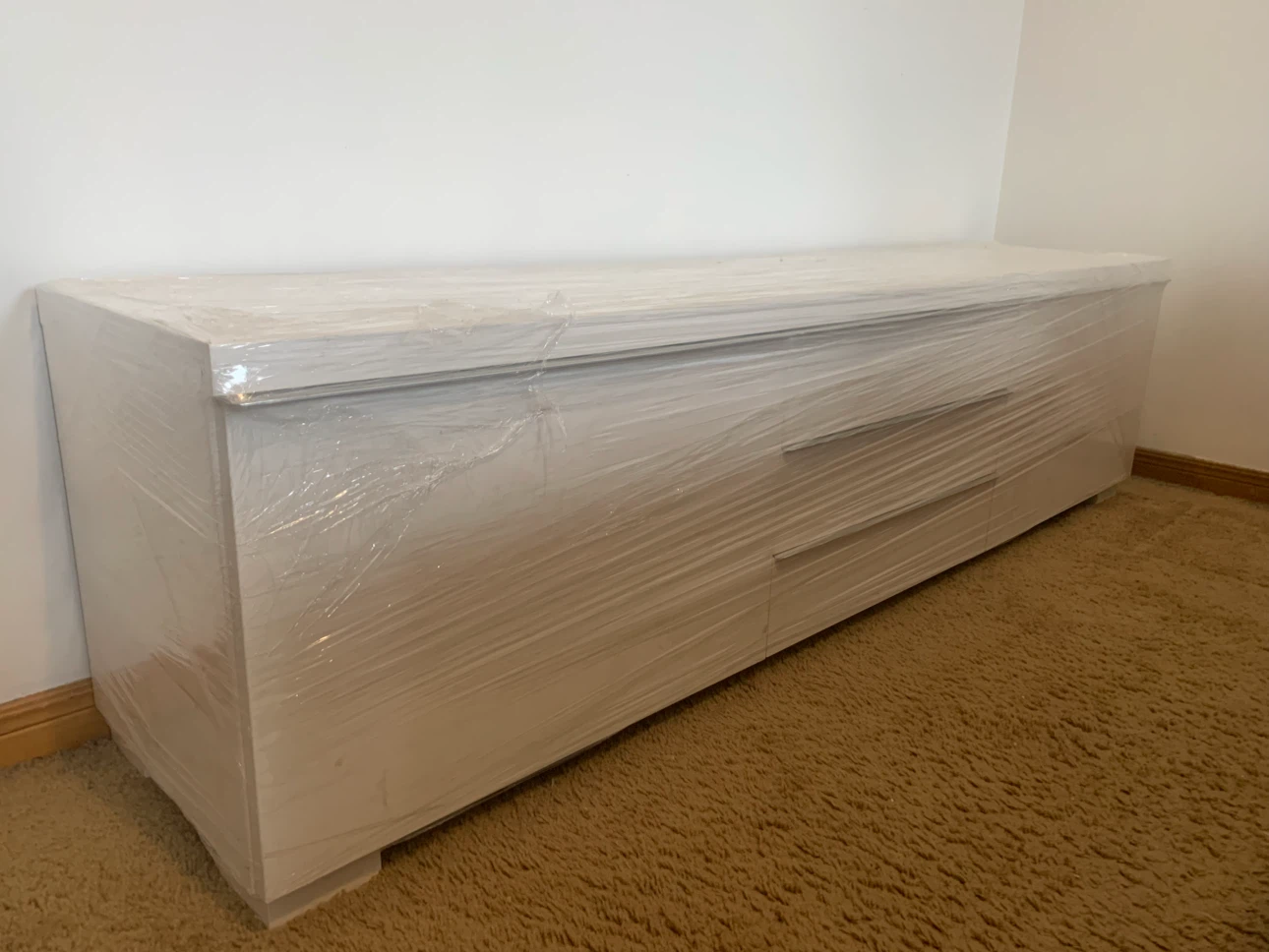 IKEA White Media Console / Storage Cabinet - photo 3
