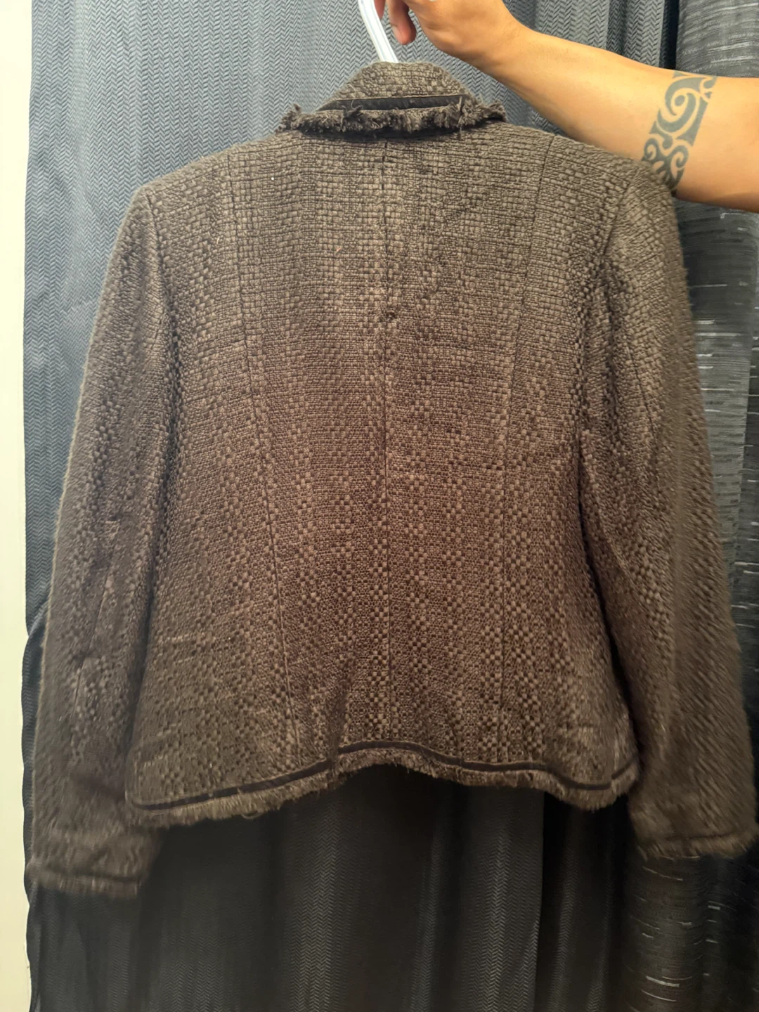 Brown Textured Blazer - photo 2