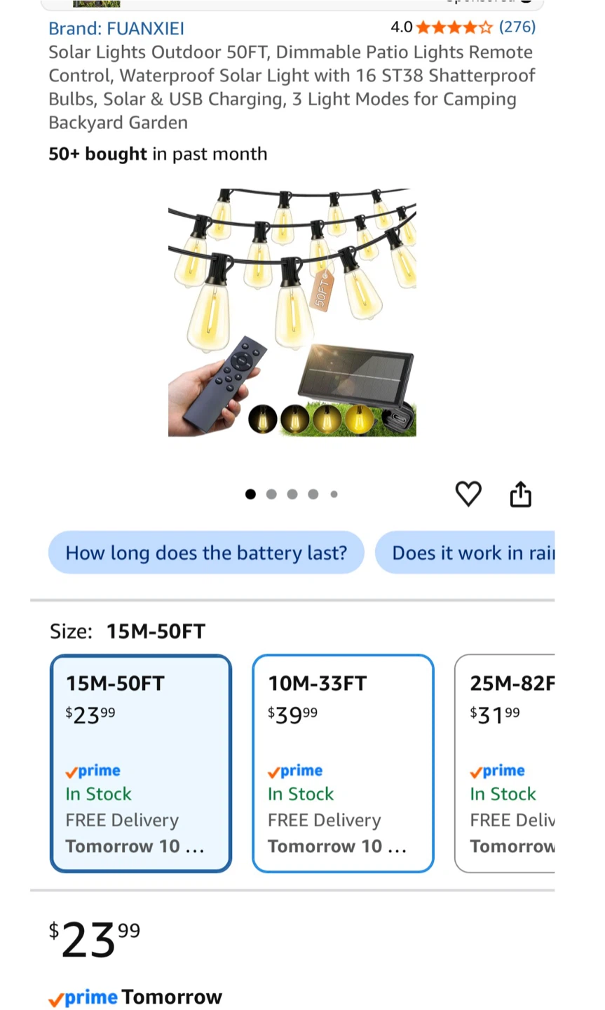 Solar String Lights 50FT - photo 3