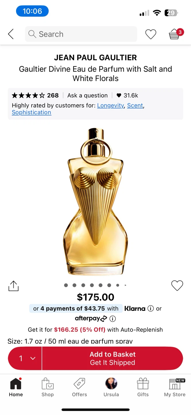 Jean Paul Gaultier Divine Eau de Parfum 50ml - photo 3