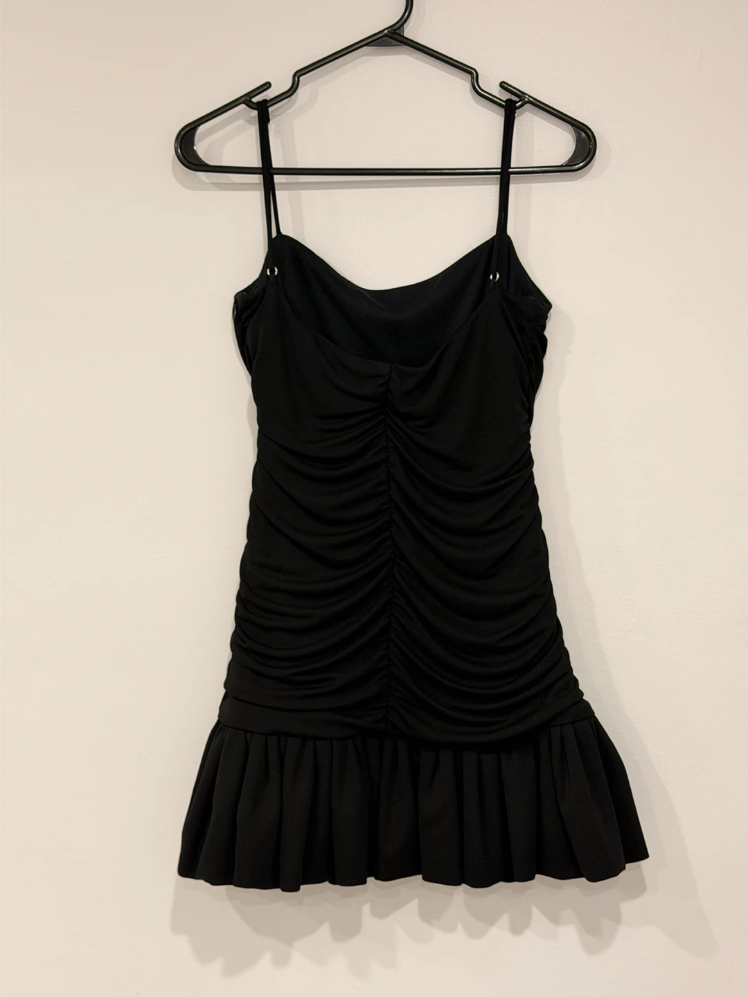 Black Ruched Mini Dress - photo 3