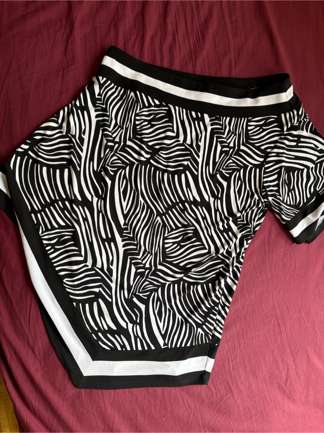 NEW_Zebra Print One Shoulder Top_Large - photo 2