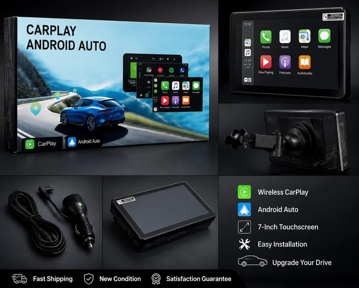 Carplay Android Auto 7-Inch Touchscreen Display