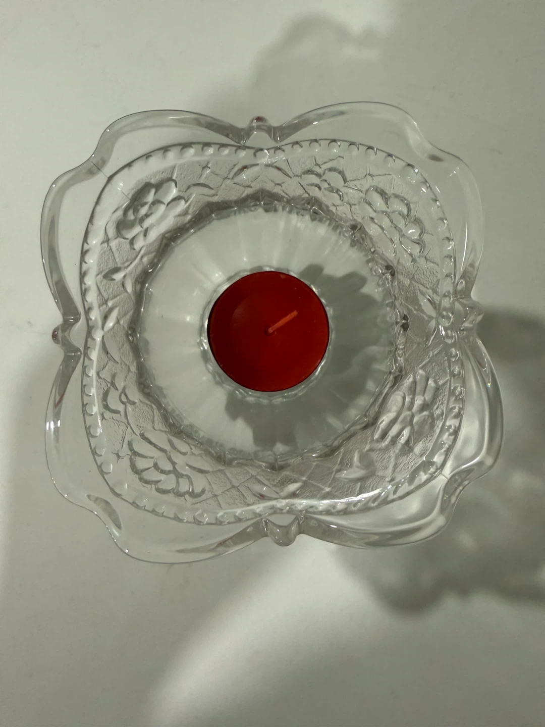 Floral Lace Votive Candle Holder, 4.5" - photo 3