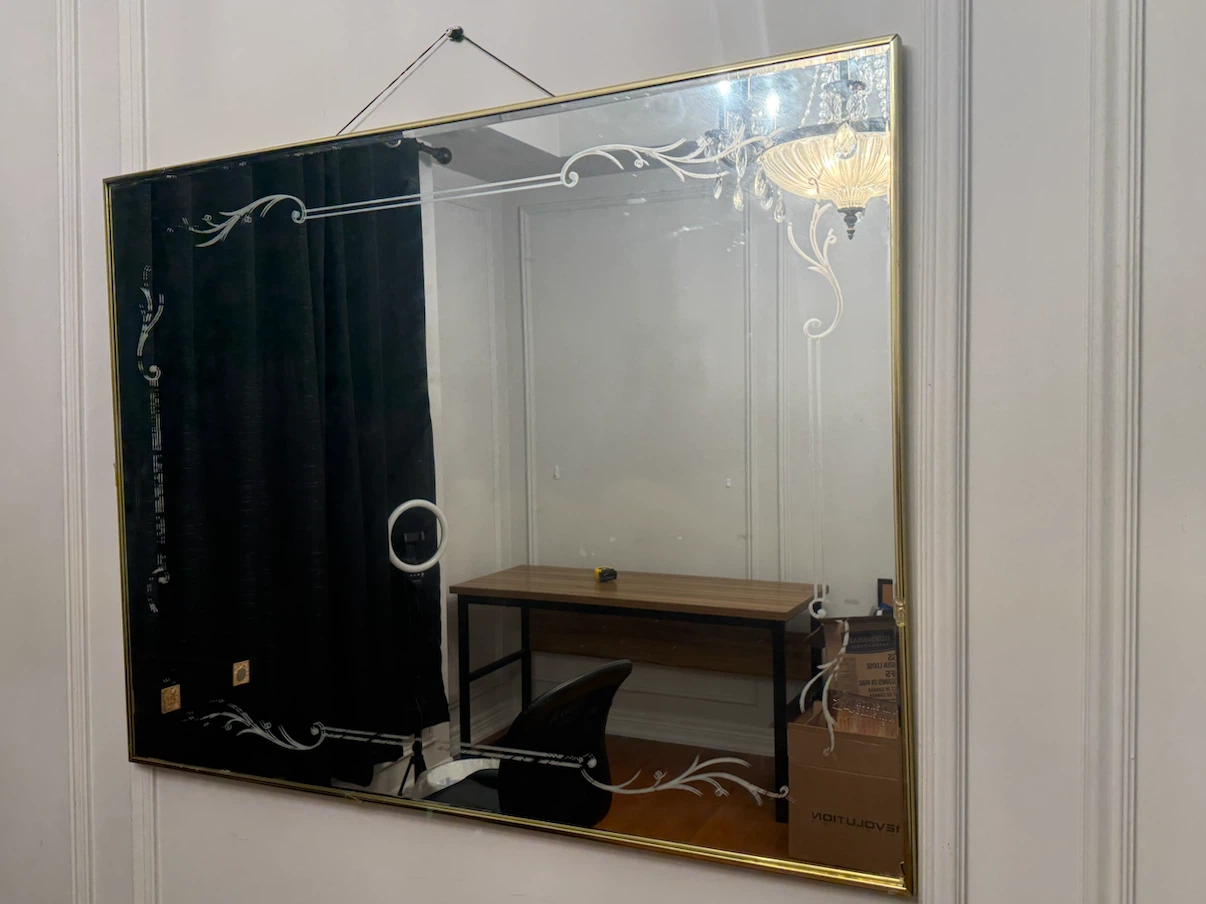 Vintage Etched Decorative Mirror - photo 2